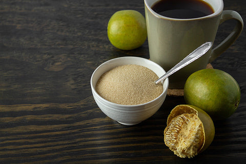 Monk Fruit, all natural, carlorie free sweetener used in Cocomels sugar free caramels